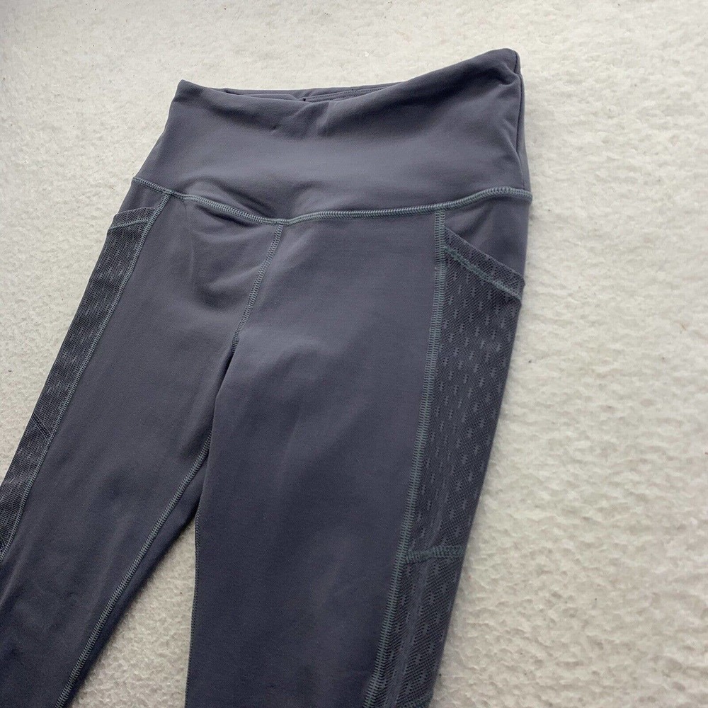 Victoria Sport Knockout Leggings Small Sheer Mesh Leg Thigh Pockets Running - Picture 2 of 11